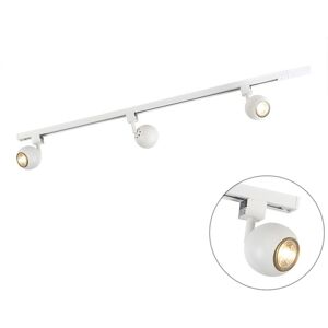 QAZQA GISSI Track Light System - Modern White 3 Spots QAZQA GISSI Track Light System - Modern White 3 Spots