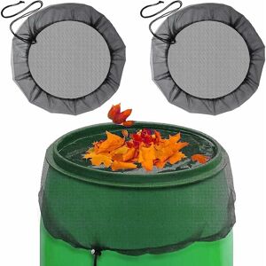 WAY - Rain Barrel Net, 2 Pack Adjustable Rain Barrel Guards, Rain Barrel Covers with Adjustable Drawstring, Suitable for Outdoor Use WAY - Rain Barrel Net, 2 Pack Adjustable Rain Barrel Guards, Rain Barrel Covers with Adjustable Drawstring, Suitable for Outdoor Use