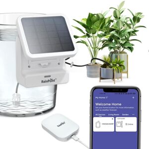 COOCHEER RAINPOINT Wi-Fi App Controlled Indoor Watering Timer, Solar Panel Powered Pump, Rain Delays, Smart Scheduling for Houseplants While You're Away COOCHEER RAINPOINT Wi-Fi App Controlled Indoor Watering Timer, Solar Panel Powered Pump, Rain Delays, Smart Scheduling for Houseplants While You're Away