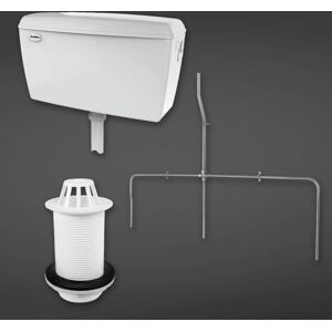 RAK CERAMICS Rak 13.5 Litre Exposed Automatic Cistern Pack for 3 Urinals including Sparge Pipe Set with Top Spreader and Waste - EXPURIPAK3 RAK CERAMICS Rak 13.5 Litre Exposed Automatic Cistern Pack for 3 Urinals including Sparge Pipe Set with Top Spreader and Waste - EXPURIPAK3