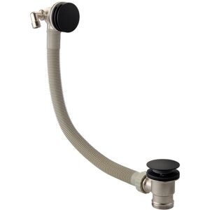 Rak Ceramics - rak Round Freeflow Overflow Bath Filler with Click Clack Waste - Black Rak Ceramics - rak Round Freeflow Overflow Bath Filler with Click Clack Waste - Black