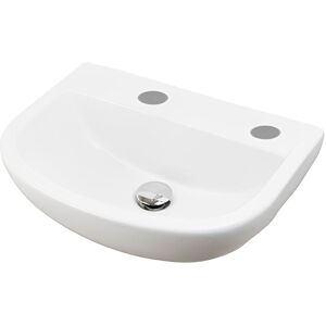 Rak Ceramics - rak Compact 500mm Doc m Basin with 2 Tap Holes and No Overflow - CO0602AWHA Rak Ceramics - rak Compact 500mm Doc m Basin with 2 Tap Holes and No Overflow - CO0602AWHA