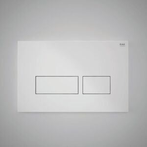 RAK CERAMICS RAK White Flush Plate with Rectangular Push Plates - FSRAKPPL006 RAK CERAMICS RAK White Flush Plate with Rectangular Push Plates - FSRAKPPL006