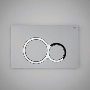 RAK CERAMICS Rak White Flush Plate with Polished Chrome Round Push Plates - FS04RAKWHRO8C RAK CERAMICS Rak White Flush Plate with Polished Chrome Round Push Plates - FS04RAKWHRO8C