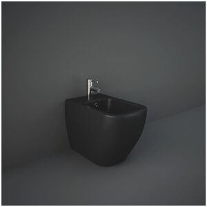 RAK CERAMICS Rak Feeling Matt Black Back to Wall Bidet - MP18504A RAK CERAMICS Rak Feeling Matt Black Back to Wall Bidet - MP18504A