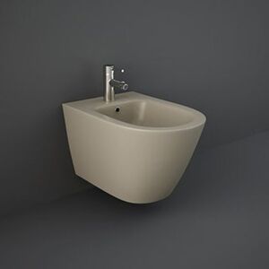 RAK CERAMICS Rak Feeling Matt Cappuccino Wall Hung Bidet - RST07514A RAK CERAMICS Rak Feeling Matt Cappuccino Wall Hung Bidet - RST07514A