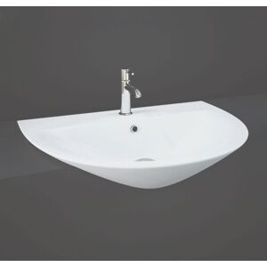Rak Ceramics - rak Morning Semi Recessed Basin 550mm Wide - 1 Tap Hole Rak Ceramics - rak Morning Semi Recessed Basin 550mm Wide - 1 Tap Hole