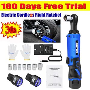 Dayplus - Ratchet Rattle Nut Gun 3/8' Drive 2x Battery 120Nm Cordless Impact Wrench 3.0A Dayplus - Ratchet Rattle Nut Gun 3/8' Drive 2x Battery 120Nm Cordless Impact Wrench 3.0A