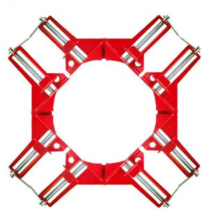 MINKUROW 90 Degree Right Angle Clamp, 4Pcs Jaw Adjustable Woodworking Angle Vise Set, Red Angle Clamp for Multi Picture Frame Wedge Woodworking Welding MINKUROW 90 Degree Right Angle Clamp, 4Pcs Jaw Adjustable Woodworking Angle Vise Set, Red Angle Clamp for Multi Picture Frame Wedge Woodworking Welding
