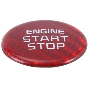 TLILY Real Carbon Fiber One-Key Start Stop Button Engine Button Cover Sticker for Kia Stinger 2018-2022 Red TLILY Real Carbon Fiber One-Key Start Stop Button Engine Button Cover Sticker for Kia Stinger 2018-2022 Red