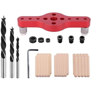 CSPARKV Red)Aluminum Alloy Self Centering Doweling Jig Kit 6/8/10mm Punch Locator Positioner Woodworking Tool CSPARKV Red)Aluminum Alloy Self Centering Doweling Jig Kit 6/8/10mm Punch Locator Positioner Woodworking Tool
