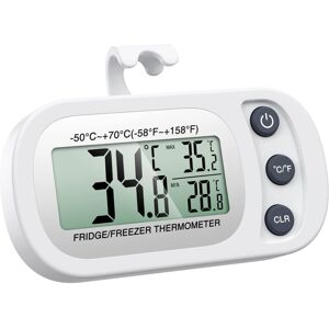 IKODM Refrigerator Thermometer, Digital Freezer Thermometer with Hook, Easy to Read lcd Display IKODM Refrigerator Thermometer, Digital Freezer Thermometer with Hook, Easy to Read lcd Display