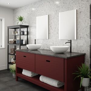 Fnx Bathrooms - Reims Tunable led Mirror - 500 x 700 x 41mm IP44 Rated Diffused Border Dimmable Demister Fnx Bathrooms - Reims Tunable led Mirror - 500 x 700 x 41mm IP44 Rated Diffused Border Dimmable Demister