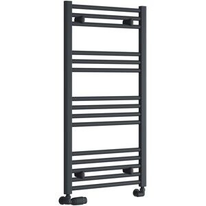 Reina - Capo Straight Heated Towel Rail 1000mm h x 600mm w - Anthracite Reina - Capo Straight Heated Towel Rail 1000mm h x 600mm w - Anthracite