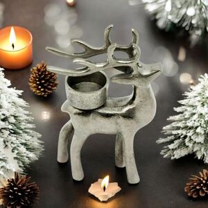 Reindeer Candle Holder - L4 x W8 x H13 cm Reindeer Candle Holder - L4 x W8 x H13 cm
