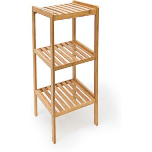 Relaxdays - Bamboo Bathroom Shelf With 3 Tiers 33 x 33 x 79 cm Chic Standing Rack of Natural Wood Bamboo Shelf as Kitchen Shelf or Wooden Rack for Relaxdays - Bamboo Bathroom Shelf With 3 Tiers 33 x 33 x 79 cm Chic Standing Rack of Natural Wood Bamboo Shelf as Kitchen Shelf or Wooden Rack for