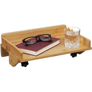 Relaxdays - Bedside Table, Mini Bed Tray, Clamp-on, for Loft and Bunk Beds, HxWxD: 11.5 x 36 x 24.5 cm, Bamboo, Natural Relaxdays - Bedside Table, Mini Bed Tray, Clamp-on, for Loft and Bunk Beds, HxWxD: 11.5 x 36 x 24.5 cm, Bamboo, Natural