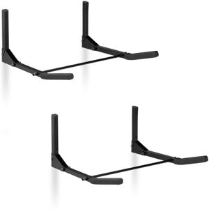 Set of 2 Relaxdays Bicycle Wall-Mounted Racks, Foldable, Hangable, Capacity of 30 kg, HxWxD 19.5 x 44 x 47 cm, Black Set of 2 Relaxdays Bicycle Wall-Mounted Racks, Foldable, Hangable, Capacity of 30 kg, HxWxD 19.5 x 44 x 47 cm, Black