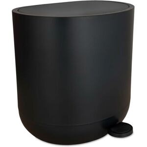 Relaxdays pedal bin, 7 litres, soft close lid, removable inner bucket, cosmetic bin, matte bathroom bin, black Relaxdays pedal bin, 7 litres, soft close lid, removable inner bucket, cosmetic bin, matte bathroom bin, black