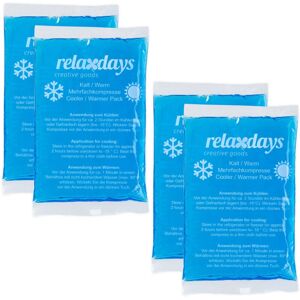 RELAXDAYS 20 x gel packs, cold/hot compresses, 9 x 15 cm, first aid, reusable gel packs, blue, set RELAXDAYS 20 x gel packs, cold/hot compresses, 9 x 15 cm, first aid, reusable gel packs, blue, set
