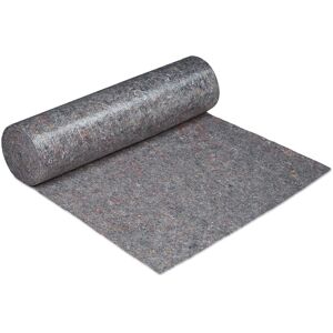Relaxdays - Decorating Protection Fleece Roll, 1 m x 50 m = 50m², Non-slip, Water-resistant, 220g/m², Painting, In Grey Relaxdays - Decorating Protection Fleece Roll, 1 m x 50 m = 50m², Non-slip, Water-resistant, 220g/m², Painting, In Grey