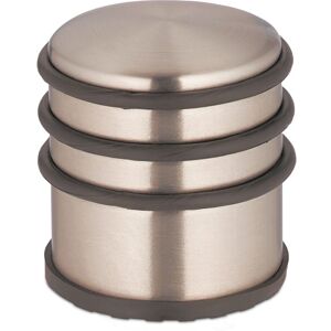 Relaxdays - 9x Doorstop, Stainless Steel, HxØ: 7.5 x 7 cm, Flat & Heavy, Non-slip, Door Slam Buffer, Rubber Ring, Bronze Relaxdays - 9x Doorstop, Stainless Steel, HxØ: 7.5 x 7 cm, Flat & Heavy, Non-slip, Door Slam Buffer, Rubber Ring, Bronze