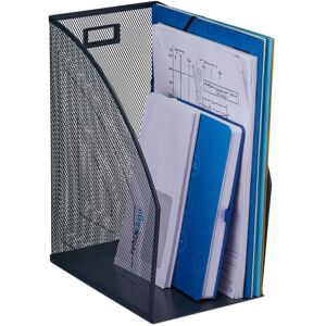 RELAXDAYS 3 x file holders, A4, mesh design, HxWxD: 32 x 16 x 24.5 cm, office & home office, desk organizers, metal, anthracite RELAXDAYS 3 x file holders, A4, mesh design, HxWxD: 32 x 16 x 24.5 cm, office & home office, desk organizers, metal, anthracite