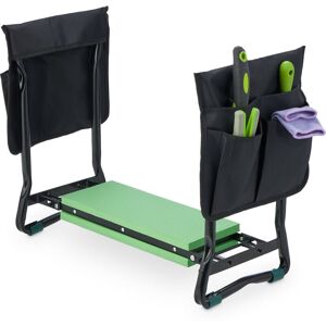 Relaxdays Garden Kneeler, with Pouch for Tools, Padded, for Gardening & Weeding, up to 150 kg, Folding Mat, Black/Green Relaxdays Garden Kneeler, with Pouch for Tools, Padded, for Gardening & Weeding, up to 150 kg, Folding Mat, Black/Green