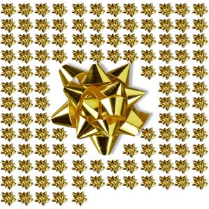 Set of 300 Relaxdays Gift Bows, Self-Adhesive, Bows for Christmas and Birthday Presents, Ø 5 cm, Gold Set of 300 Relaxdays Gift Bows, Self-Adhesive, Bows for Christmas and Birthday Presents, Ø 5 cm, Gold