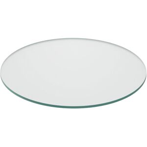 Relaxdays Glass Top, 8mm Thick, Tempered ESG, Safety Screen for Table & Fireplace, Fireproof, Round, Ø 40cm, Transparent Relaxdays Glass Top, 8mm Thick, Tempered ESG, Safety Screen for Table & Fireplace, Fireproof, Round, Ø 40cm, Transparent