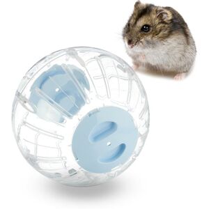 Relaxdays - Hamster Ball, ø 18.5 cm, Exercise Toy for Hamsters & Mice, Free Range Rodent Orb, Plastic, Transparent/Blue Relaxdays - Hamster Ball, ø 18.5 cm, Exercise Toy for Hamsters & Mice, Free Range Rodent Orb, Plastic, Transparent/Blue
