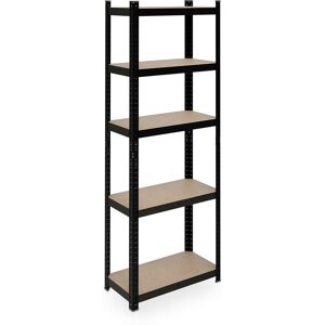 Relaxdays Heavy Duty Shelving Unit, 5 Shelves, 180 x 60 x 30 cm, Max. 500 kg, Garage & Warehouse, Steel, Plug-In, Black Relaxdays Heavy Duty Shelving Unit, 5 Shelves, 180 x 60 x 30 cm, Max. 500 kg, Garage & Warehouse, Steel, Plug-In, Black