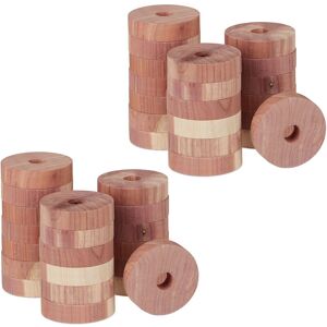 Relaxdays Moth Trap, 40x Set, Natural Insect Repellent, Cedar Wood, Hang Up in Wardrobe, Clothes Protection, Ø: 4 cm Relaxdays Moth Trap, 40x Set, Natural Insect Repellent, Cedar Wood, Hang Up in Wardrobe, Clothes Protection, Ø: 4 cm