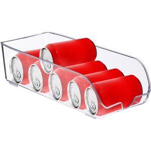 Relaxdays Fridge Organiser, 3x Set, Kitchen Drink Storage Drawers, HxWxD: 10 x 16 x 35 cm, with Handles, Transparent Relaxdays Fridge Organiser, 3x Set, Kitchen Drink Storage Drawers, HxWxD: 10 x 16 x 35 cm, with Handles, Transparent