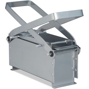 RELAXDAYS 3 x paper briquette press, manual paper press for briquettes, waste paper recycling, HWD: 24x30x12.5 cm, steel, silver RELAXDAYS 3 x paper briquette press, manual paper press for briquettes, waste paper recycling, HWD: 24x30x12.5 cm, steel, silver