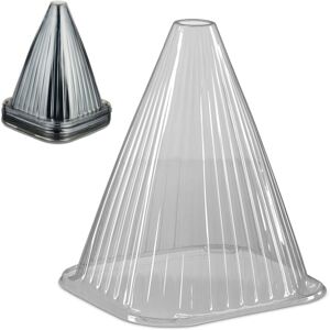 Relaxdays 32x Plant Cover, Snail and Frost Protection, 22 x 19 x 19 cm, Greenhouse Propagation Cones, Grey/Transparent Relaxdays 32x Plant Cover, Snail and Frost Protection, 22 x 19 x 19 cm, Greenhouse Propagation Cones, Grey/Transparent