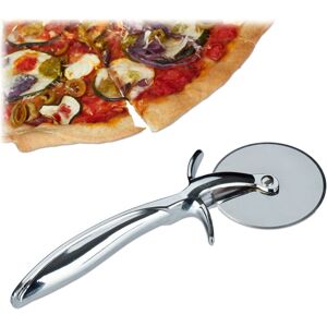 Relaxdays - Pro Pizza Cutter, Set of 2, Wheel with 7 cm, Stainless Steel Blade, Pizza Slicer with Non-Slip Handle, Silver Relaxdays - Pro Pizza Cutter, Set of 2, Wheel with 7 cm, Stainless Steel Blade, Pizza Slicer with Non-Slip Handle, Silver