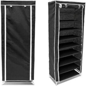 Set of 2 Relaxdays Organising Folding Shoe Racks, H x W x D: 151 x 60 x 30 cm, 9 Levels for 36 Pairs of Shoes, Black Set of 2 Relaxdays Organising Folding Shoe Racks, H x W x D: 151 x 60 x 30 cm, 9 Levels for 36 Pairs of Shoes, Black