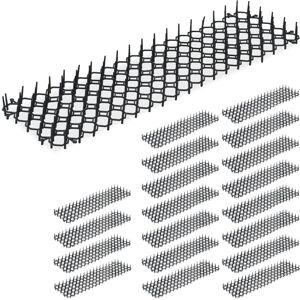 Relaxdays - Anti Cat Spike Mat, Set of 20, Fox Deterrent, Protection for Garden Beds, Animal Repellent, Plastic, Black Relaxdays - Anti Cat Spike Mat, Set of 20, Fox Deterrent, Protection for Garden Beds, Animal Repellent, Plastic, Black