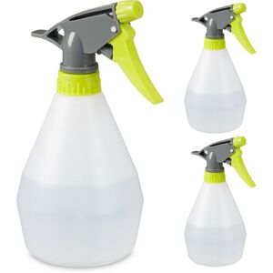 Relaxdays Spray Bottle, 500 ml Volume, Nozzle for Mist & Stream, Refillable, Plastic, 20 x 9 x11 cm, White/Grey/Green Relaxdays Spray Bottle, 500 ml Volume, Nozzle for Mist & Stream, Refillable, Plastic, 20 x 9 x11 cm, White/Grey/Green