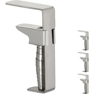 Relaxdays Tablecloth Clamps Pack of 4, Adjustable Cover Holder Clips, Stainless Steel, Thick Tables up to 5 cm, Silver Relaxdays Tablecloth Clamps Pack of 4, Adjustable Cover Holder Clips, Stainless Steel, Thick Tables up to 5 cm, Silver
