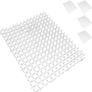 Relaxdays Spiked Mat, Set of 5, Marder & Cat Repellent, Protection for Flower Beds, Plants, Plastic, White Relaxdays Spiked Mat, Set of 5, Marder & Cat Repellent, Protection for Flower Beds, Plants, Plastic, White