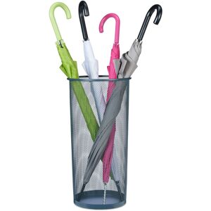 Relaxdays - Umbrella Stand, Round, Mesh Design, h x d: 50 x 26 cm, Metal, Grey Relaxdays - Umbrella Stand, Round, Mesh Design, h x d: 50 x 26 cm, Metal, Grey