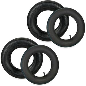 Relaxdays Wheelbarrow Tyre, 2x Set, Spare Wheels, Inflatable, 3.50-8", Max. Load 154 kg, Garden, Tool, Practical, Black Relaxdays Wheelbarrow Tyre, 2x Set, Spare Wheels, Inflatable, 3.50-8", Max. Load 154 kg, Garden, Tool, Practical, Black