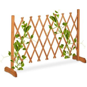 Relaxdays - Wooden Trellis, Extendable up to 180 cm, Support for Climbing Plants, Garden & Balcony, Free-Standing, Orange Relaxdays - Wooden Trellis, Extendable up to 180 cm, Support for Climbing Plants, Garden & Balcony, Free-Standing, Orange