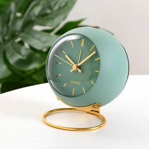 DEWDAT Relogeuhr Analog Alarm Clock with Lights, Retro Small Silent Alarm Clock Student Bedside Luminous Pointer Clock, Suitable for Heavy Sleepers, Placed DEWDAT Relogeuhr Analog Alarm Clock with Lights, Retro Small Silent Alarm Clock Student Bedside Luminous Pointer Clock, Suitable for Heavy Sleepers, Placed