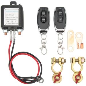 WOIYIC Remote Battery Disconnect Switch, DC 12V Car Cut Off Switch, Anti-theft, Main Kill Switch with Remote Control Copper Terminal for Car (12V200A) WOIYIC Remote Battery Disconnect Switch, DC 12V Car Cut Off Switch, Anti-theft, Main Kill Switch with Remote Control Copper Terminal for Car (12V200A)
