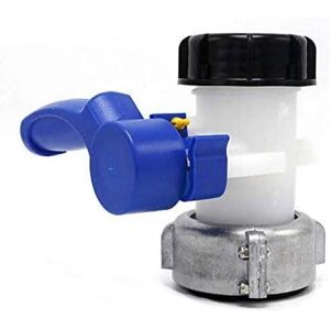 TINOR Replacement butterfly valve for ibc tank up to 1000 l or cistern, with adapter for DN50 flange (75 mm, aluminum) TINOR Replacement butterfly valve for ibc tank up to 1000 l or cistern, with adapter for DN50 flange (75 mm, aluminum)