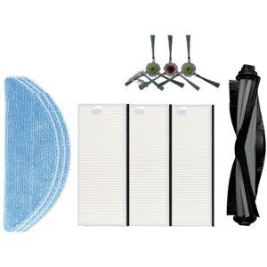 AIPERQ Replacement Compatible with Honiture G20 / G20 Pro Robot Vacuum Cleaner, 1 Rotating Brush, 3 Side Brushes, 3 Hepa Filters, 3 Mop Cloths Replacement AIPERQ Replacement Compatible with Honiture G20 / G20 Pro Robot Vacuum Cleaner, 1 Rotating Brush, 3 Side Brushes, 3 Hepa Filters, 3 Mop Cloths Replacement