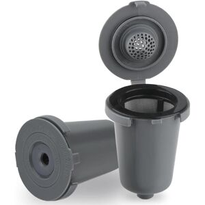 COOCHEER Replacement Parts 2 Gray Reusable Filter Cups Compatible with Cuisinart Single-Cup Coffee Makers COOCHEER Replacement Parts 2 Gray Reusable Filter Cups Compatible with Cuisinart Single-Cup Coffee Makers